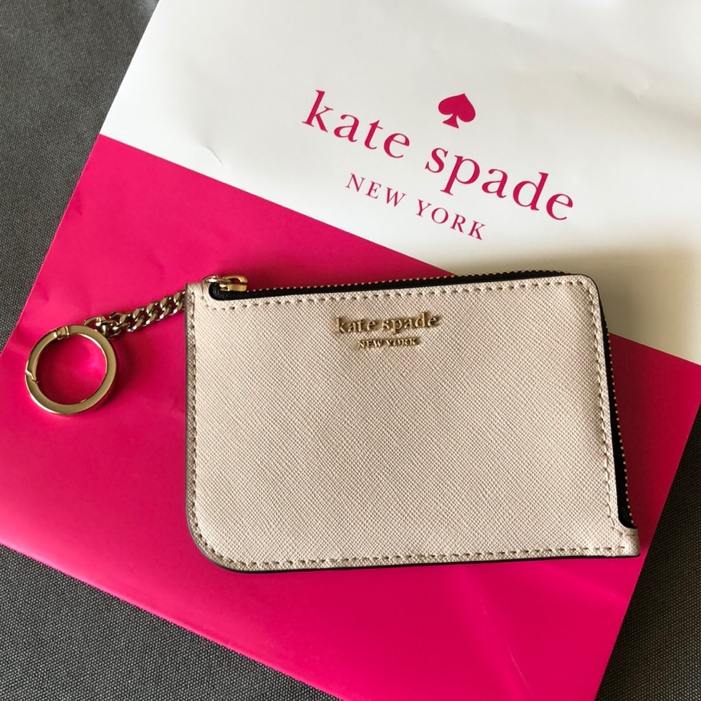 Kate Spade Cameron Medium L-Zip Card Holder/New